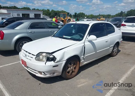 2005 Hyundai Accent Gls/Gt z USA, uszkodzony, nr VIN KMHCG35C65U350516